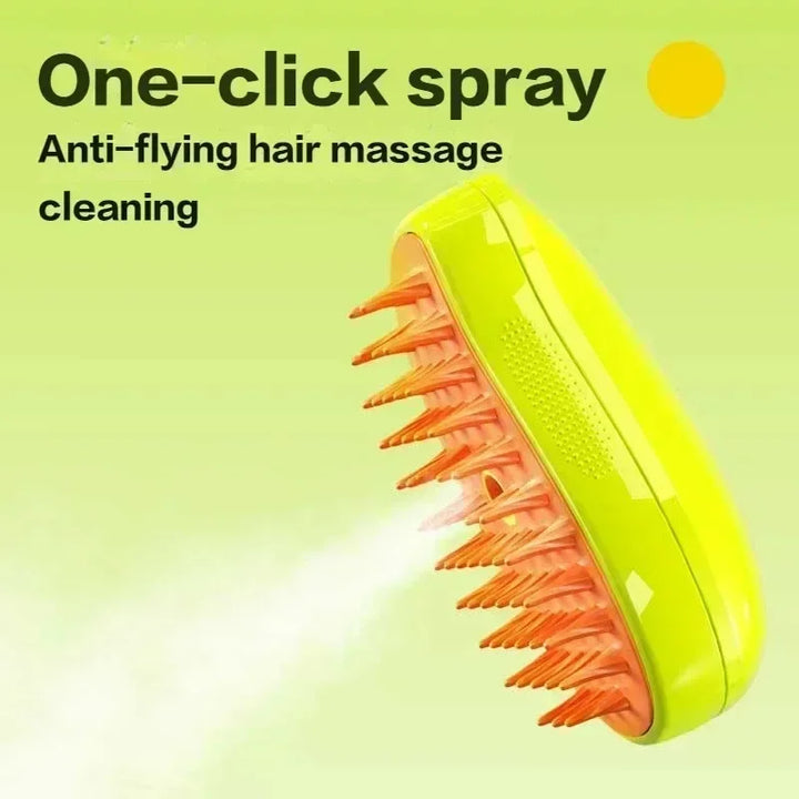 Cat Dog Steamy Brush - 3-in-1 Electric Steam Brush for Massage and Grooming